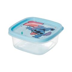 POTE PLASTICO PLASUTIL 580ML QUADRADO DECORADO STITCH