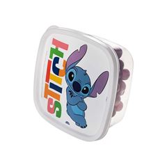 POTE PLASTICO PLASUTIL 1,1L QUADRADO DECORADO STITCH