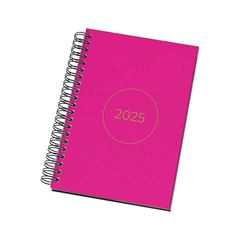 AGENDA ANUAL ZAMBERETTI ESPIRAL WIRE-O ESSENCIAL ROSA 2025