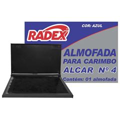 ALMOFADA CARIMBO N 04 RADEX ALCAR AZUL