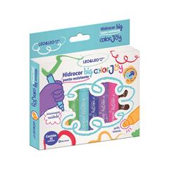 CANETA HIDROGRAFICA 10 CORES COLORJOY JUMBO BIG LEO&LEO