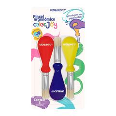 PINCEL COLOR JOY ERGONOMICO REDONDO COM 3 LEO&LEO