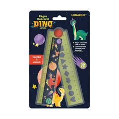 REGUA 30 CM LEO&LEO DOBRAVEL DINO SPACE