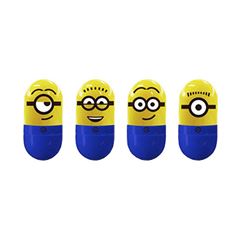 CANETA MARCA TEXTO TRIS MINIONS AMARELO