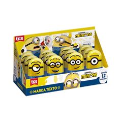 CANETA MARCA TEXTO TRIS MINIONS AMARELO