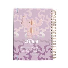 CADERNO CAPA DURA 10X1 80 FOLHAS SMART COLEGIAL DAC DISNEY STITCH