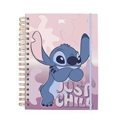 CADERNO CAPA DURA 10X1 80 FOLHAS SMART COLEGIAL DAC DISNEY STITCH