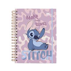 CADERNO CAPA DURA 10X1 80 FOLHAS SMART MINI DAC DISNEY STITCH