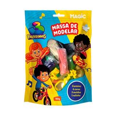 BRINQUEDO MASSA MODELAR KIT MAGIC 3 PALAVRINHAS