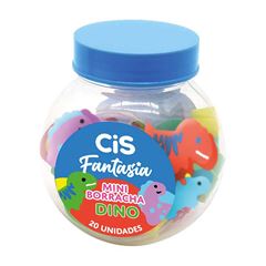 BORRACHA CIS PLASTICA FANTASIA MINI DINOSSAUR COM 20