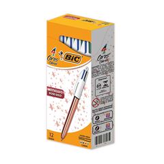 CANETA ESFEROGRAFICA BIC 4 CORES METALICA CORPO ROSE GOLD