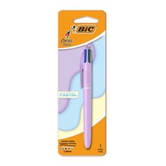 CANETA ESFEROGRAFICA BIC 4 CORES SM PASTEL CORPO SORTIDO