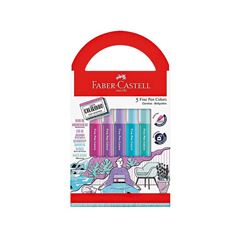 CANETA HIDROGRAFICA 05 CORES FABER FINE PEN RELAXA & REEQUILIBRA