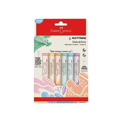 MARCADOR MULTIMARK S&P FABER COM 6 CORES PASTEL