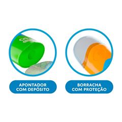 APONTADOR COM DEPOSITO CIS + BORRACHA CLUB SORTIDO