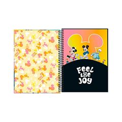 CADERNO 01X1 ESPIRAL CAPA DURA 80 FOLHAS MICKEY REAL LIFE 25 TILIBRA