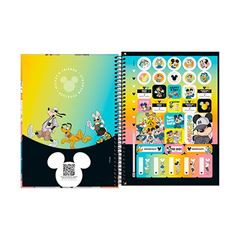 CADERNO 01X1 ESPIRAL CAPA DURA 80 FOLHAS MICKEY REAL LIFE 25 TILIBRA