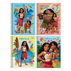 CADERNO 01X1 ESPIRAL CAPA DURA 80 FOLHAS MOANA 2 25 TILIBRA