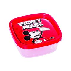 POTE PLASTICO PLASUTIL 580ML QUADRADO MICKEY