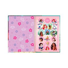 CADERNO 1/4 BROCHURA 80 FOLHAS CAPA DURA PRINCESAS 25 TILIBRA