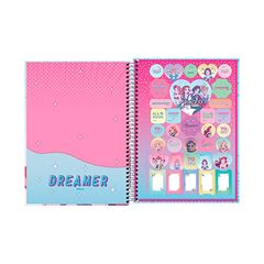 CADERNO 01X1 ESPIRAL CAPA DURA 80 FOLHAS PRINCESAS MANGA 25 TILIBRA