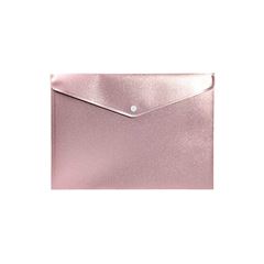 ENVELOPE PLASTICO PP BOTAO PRESSAO A4 POLIBRAS POLIBRAS GLITER ROSE