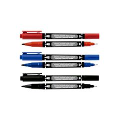 MARCADOR PERMANENTE DUO POINT GRAMPLINE COM 3 CORES AZUL/PRETO/VERMELHO