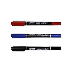 MARCADOR PERMANENTE DUO POINT GRAMPLINE COM 3 CORES AZUL/PRETO/VERMELHO