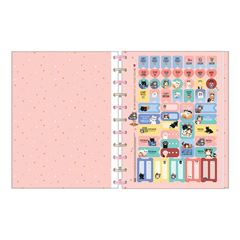 CADERNO DESMONTAVEL 10X1 160 FOLHAS TILIDISCO PURRFECT CAT 25