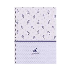 CADERNO CAPA DURA ESPIRAL 01X1 80 FOLHAS LAVENDER 25 ANIMATIVA