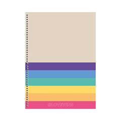 CADERNO CAPA DURA ESPIRAL 10X1 160 FOLHAS #LOVEWINS 25 ANIMATIVA