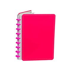 CADERNO DESMONTAVEL 01X1 80 FOLHAS 21,5X29,5 G PINK DISKO