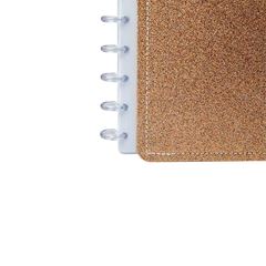 CADERNO DESMONTAVEL 01X1 80 FOLHAS 19,0X25,5 M SHINE DOURADO DISKO