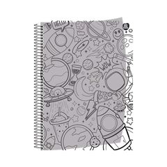 CADERNO CAPA DURA ESPIRAL 01X1 80 FOLHAS COLOR QUEST 25 ANIMATIVA