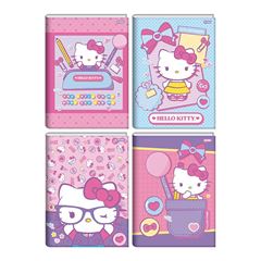 CADERNO BROCHURA 80 FOLHAS CAPA DURA HELLO KITTY 25 JANDAIA