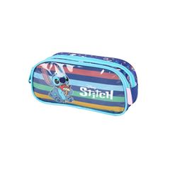 ESTOJO ESCOLAR LUXCEL DUPLO STITCH AZUL EI41534SC