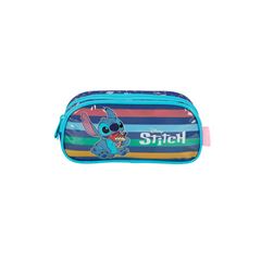 ESTOJO ESCOLAR LUXCEL DUPLO STITCH AZUL EI41534SC