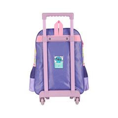 MOCHILA RODA LUXCEL INFANTIL + LANCHEIRA STITCH VIOLETA