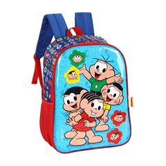 MOCHILA COSTAL LUXCEL INFANTIL TURMA DA MONICA 16