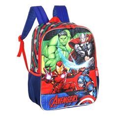 MOCHILA COSTAL LUXCEL INFANTIL AVENGERS 16