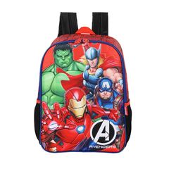 MOCHILA COSTAL LUXCEL INFANTIL AVENGERS 16