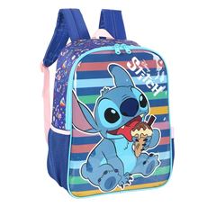 MOCHILA COSTAL LUXCEL INFANTIL STITCH 16