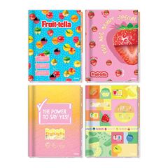 CADERNO BROCHURA CAPA DURA 80 FOLHAS FRUIT-TELLA 25 CREDEAL