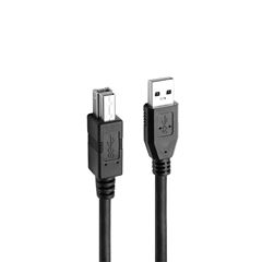 CABO USB LETRON 3 METROS AM-BM 2.0 PRETO