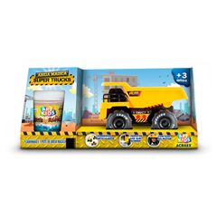 BRINQUEDO AREIA MAGICA ACRILEX 200G SUPER TRUCK CACAMBA