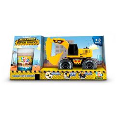 BRINQUEDO AREIA MAGICA ACRILEX 200G SUPER TRUCK ESCAVADEIRA