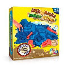 BRINQUEDO AREIA MAGICA ACRILEX 400G DINO FOSSIL T-REX