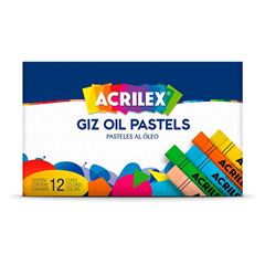 GIZ PASTEL 12 CORES ACRILEX