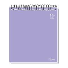 CADERNO CAPA DURA 01X1 80 FOLHAS FLIP COLORS LILAS TAMOIO