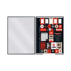 CADERNO CAPA DURA ESPIRAL 01X1 80 FOLHAS FLAMENGO 25 FORONI